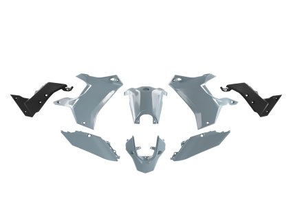 T7 Revolution sada plastů pasuje na Yamaha Tenere 700 19-24 šedá/černá