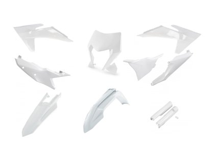 Sada plastů ACERBIS pro KTM EXC 24-25, EXCF 24-25 bílá bílá