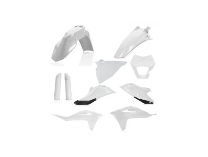 ACERBIS plastový full kit pasuje na  GAS GAS EC250/300/ECF250/350 21- bílá/černá