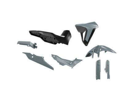 sada plastů Revolution pro Honda Transalp 750 23-25 šedá