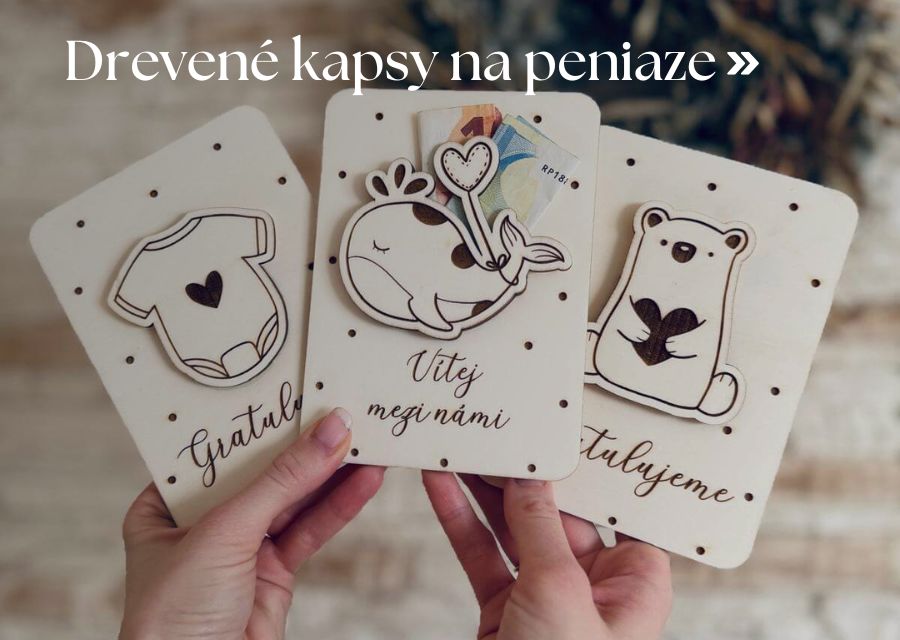Drevené kapsy na peniaze