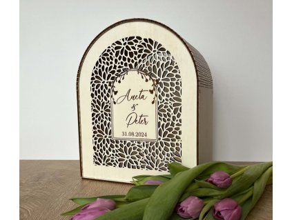 Krabička na svadobné prianie - Kvet