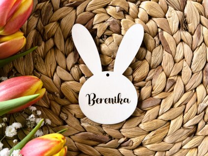 Drevený zajačik s meno - 3