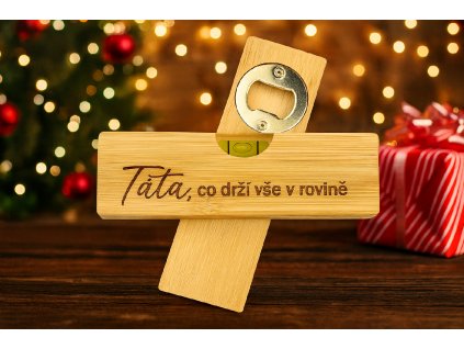 Vodováha s otváračom – personalizovaná