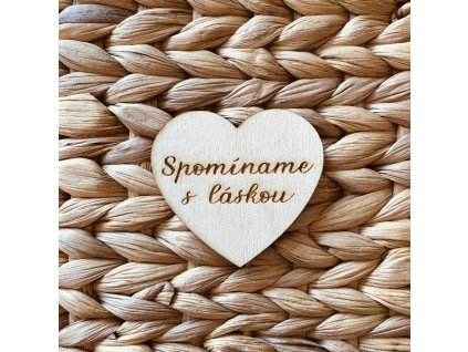 Drevené srdce - Spomíname s láskou