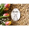 Drevené vajíčko s meno - zajačik