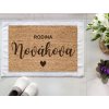 PERSONALIZOVANÁ KOKOSOVÁ ROHOŽKA - Rodina (srdce)