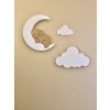 Detská nástenná lampička slon na mesiaci