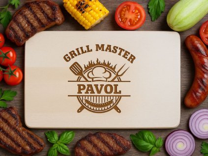 Dřevěné prkénko - GRILL MASTER