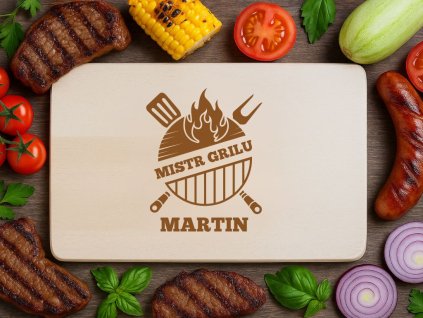 Dřevěné prkénko - Mistr grilu (gril)