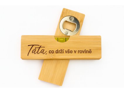 Vodováha s otvírákem – personalizovaná