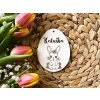 Dřevěné vajíčko se jménem - zajíček