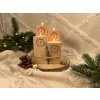 Dřevěný adventní svícen - čísla