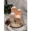 Dřevěný adventní svícen - čísla