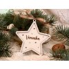 Dřevěná vánoční ozdoba hvězda