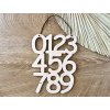 Dřevěná dekorace - čísla
