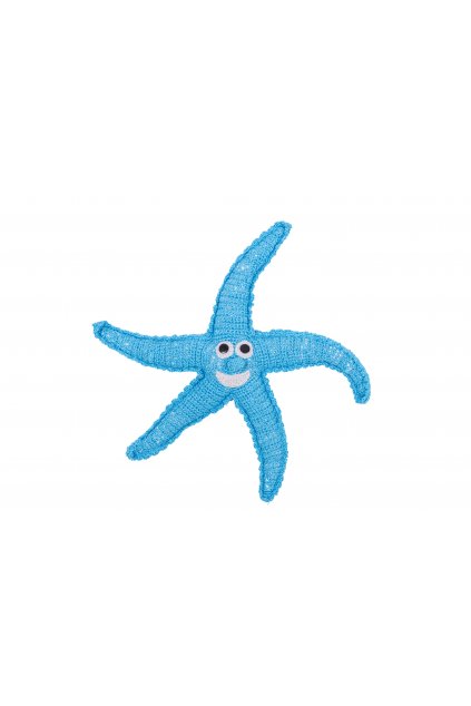 dekorace hracky hackovana hvezda modra 11105824