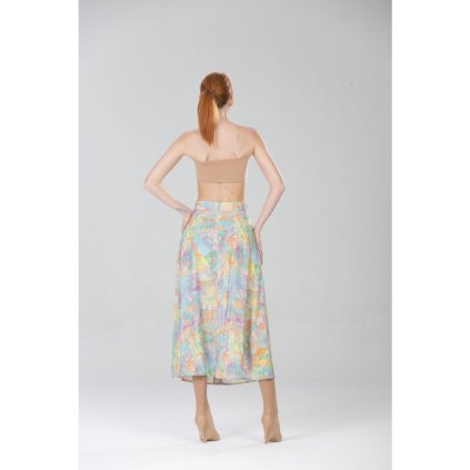 Dlouhá sukně TERRA s páskem a potiskem