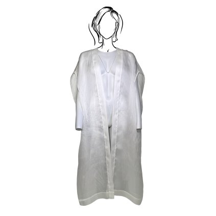 Plášť z organzového hedvábí