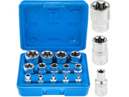 Sada nadstavcov E-TORX E4-E24 14 ks