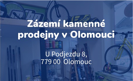 Zázemí kamenné prodejny JK Sport v Olomouci na adrese U Podjezdu 8