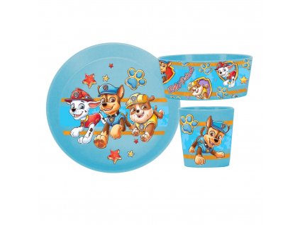 Dětský jídelní set 3 ks PAW PATROL, modrý