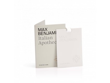 MAX BENJAMIN vonná karta ITALIAN APOTHECARY