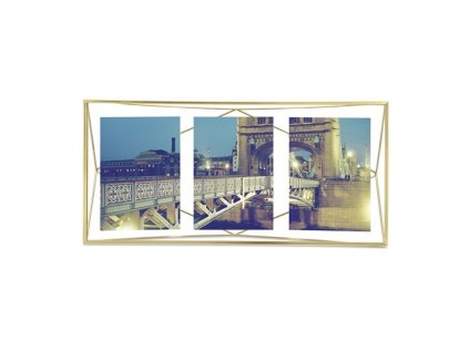 Fotorámeček PRISMA 48 x 23 cm, mosazný