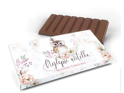 Belgická čokoláda motiv 4 Nejlepší učitelka, 240 g