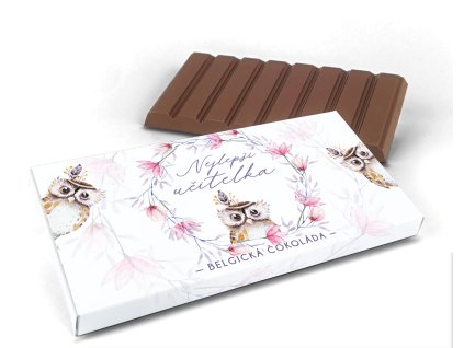Belgická čokoláda motiv 7 Nejlepší učitelka, 240 g