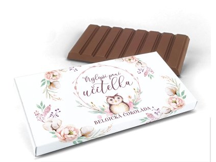 Belgická čokoláda motiv 14 Nejlepší paní učitelka, 240 g