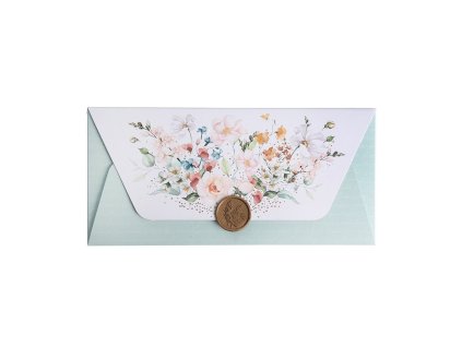 ARTEBENE dárková obálka přání Divoké růže 23 x 11 cm
