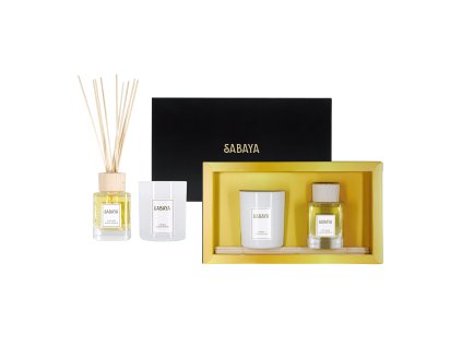 Dárková kazeta difuzér + vonná svíčka Černá orchidej