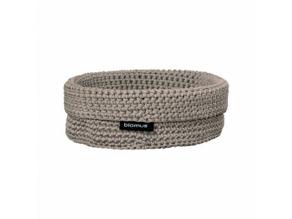 Háčkovaný košík Blomus TELA 20 cm hnědý