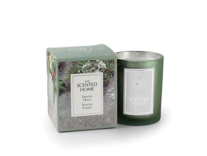 Vánoční vonná svíčka THE SCENTED HOME Frosted Holly 170 g