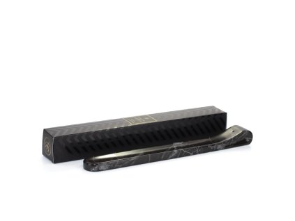 Keramický stojan na vonné tyčinky, černý