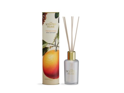 Vánoční difuzér THE SCENTED HOME WINTER SPICE & ORANGE 150 ml