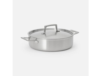 Nerezová beznýtová pánev TEGAME s poklicí Lucca 4.0 p. 28 cm 4 l