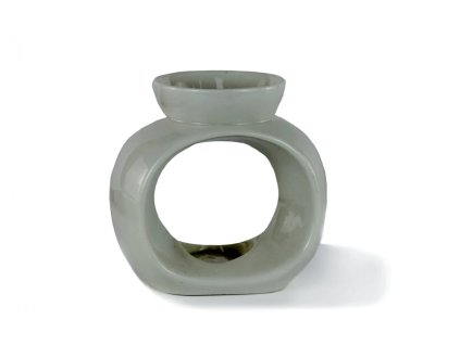 Aromalampa OVAL šedá v. 12 cm