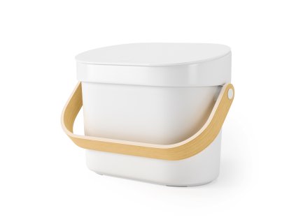 Kompostovací koš Umbra BELLWOOD bílý přírodní