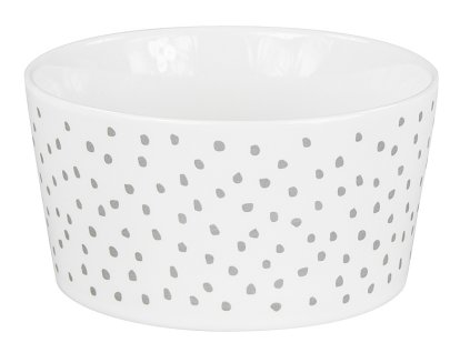 Miska s šedými tečkami 13,5 cm Bastion collections
