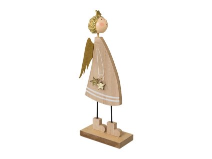 Dřevěný anděl v. 17 cm Gasper