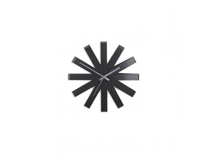Nástěnné hodiny RIBBON 30 cm, černé UMBRA