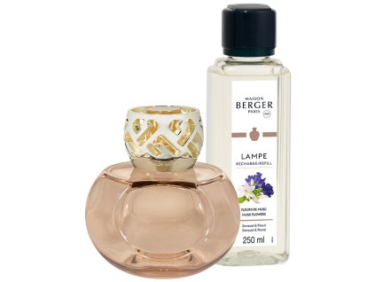 Maison Berger Paris katalytická lampa SENSO NUDE + náplň Květy pižma 250 ml