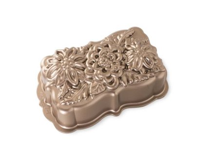 Forma na chlebíček Luční květy 6 cup, karamelová Nordic Ware