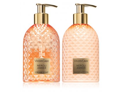 Kosmetická sada mýdlo + krém na ruce, Neroli & Amber VivianGray