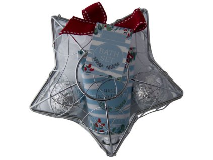 Dárková kosmetická sada STAR Berry & Sage, stříbrná 4 dílná, Salsa Collection