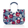 Nákupní taška LOOPSHOPPER L frame florist indigo