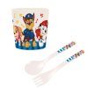 Hrnek + lžička a vidlička set PAW PATROL 2