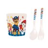 Hrnek + lžička a vidlička set PAW PATROL